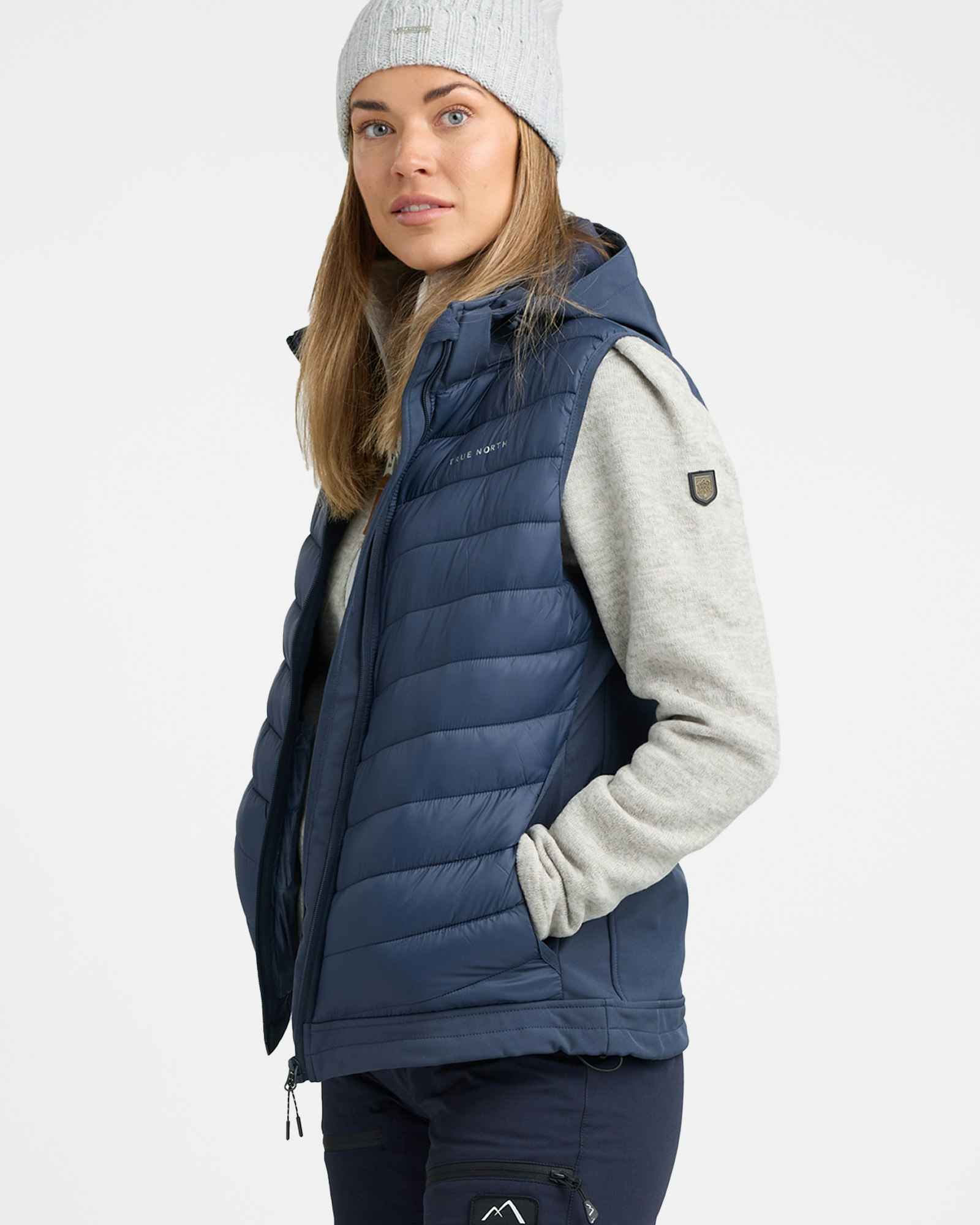 Vest Dam Hybrid Softshell, Ink-Blue