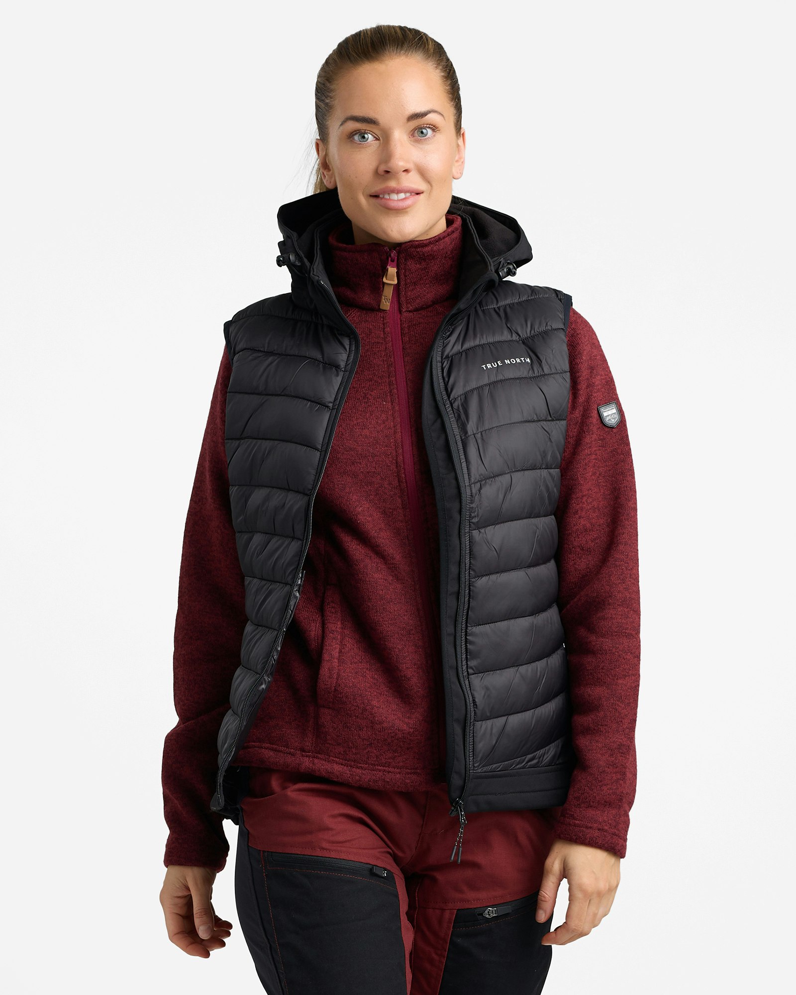 Vest Dam Hybrid Softshell, Black