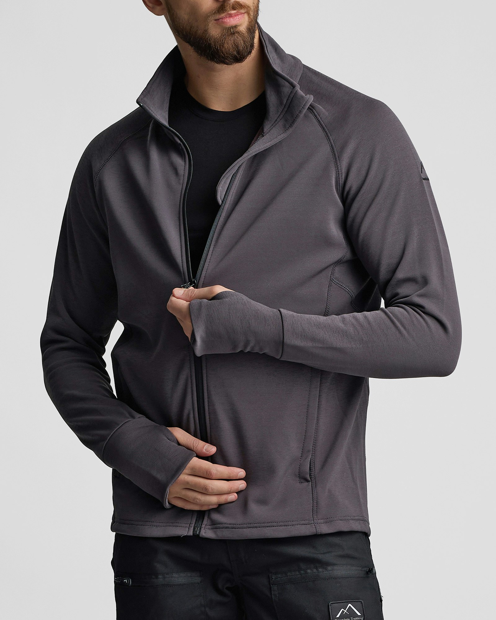 Mountain Trekking Thermal Power Stretch Jacka – Herr, Mörkgrå