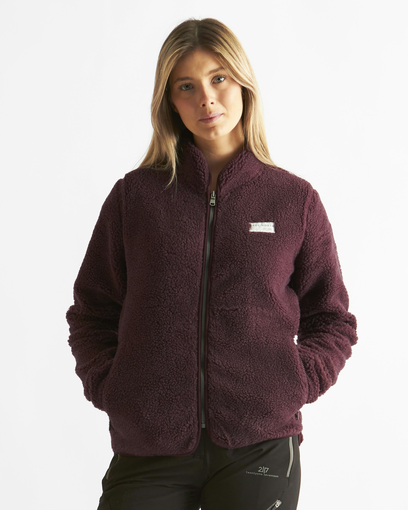 Pilejacka Full-Zip Dam Plommonlila