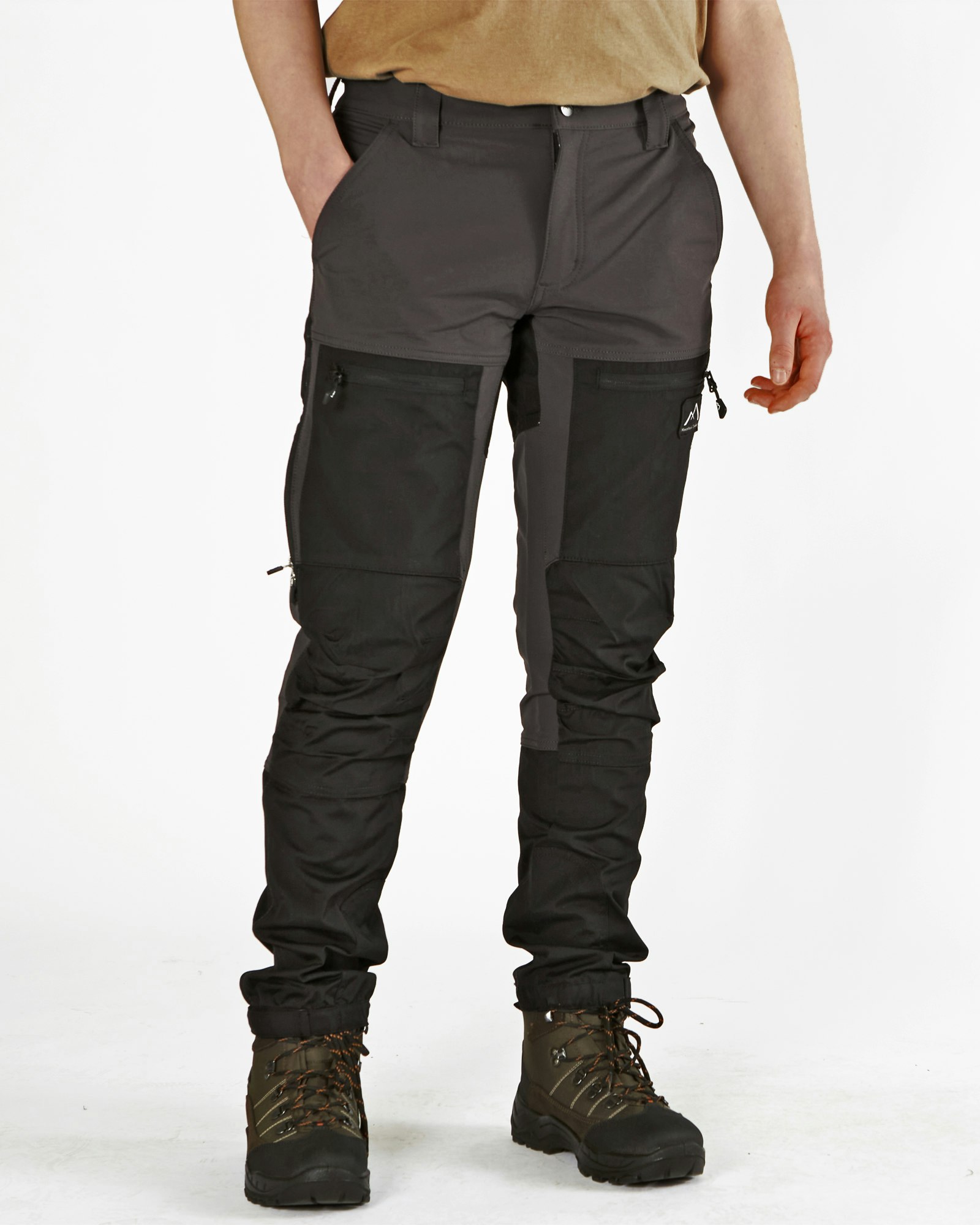 Friluftsbyxa Quick-Dry 4H24 Herr, Grey/Black