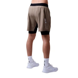 Shorts Rep 2 in 1 CLN Herr, Dark Khaki