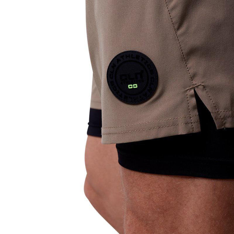 Shorts Rep 2 in 1 CLN Herr, Dark Khaki