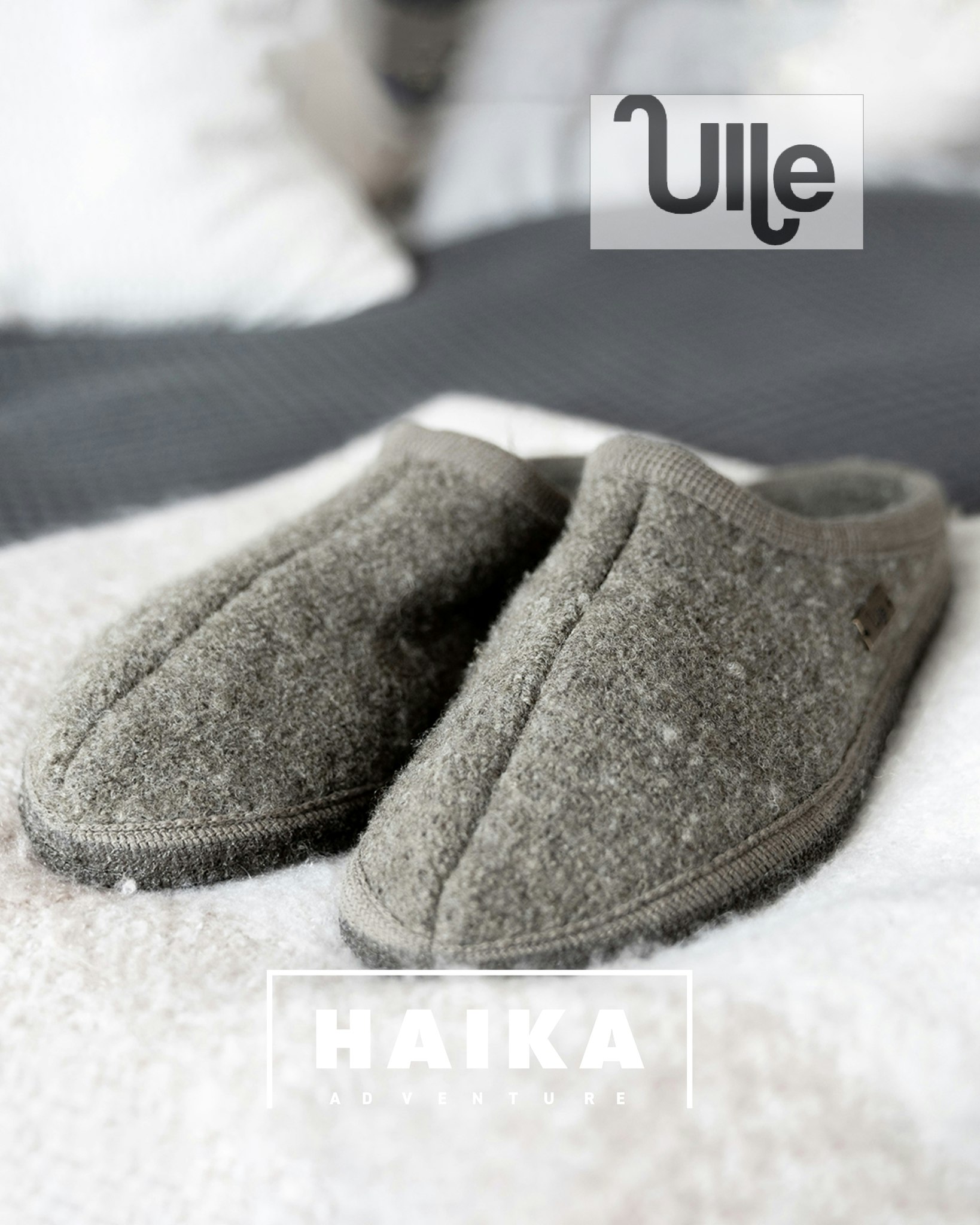 Ulle Original Tofflor, Light Grey Melange