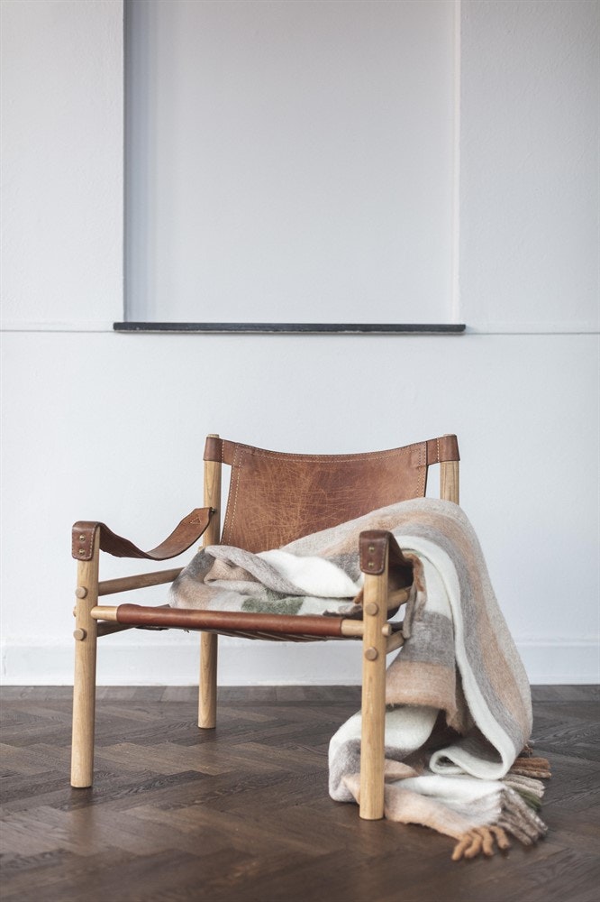 Ullpläd Randig B130xL170cm