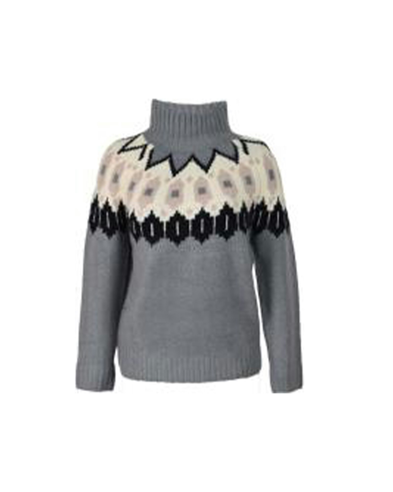 Stickad Tröja Heidi Dam, Grey Comb