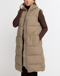 Long Vest WP Beige