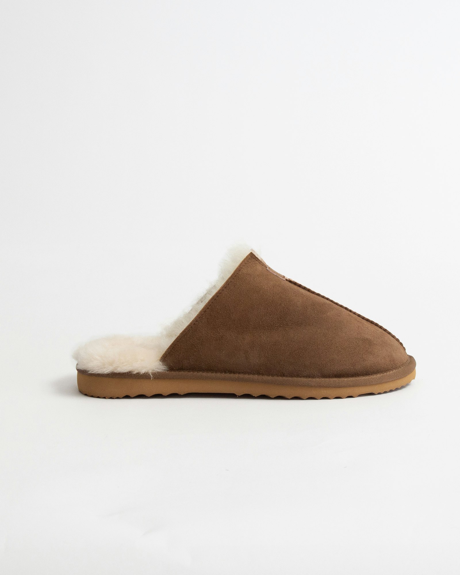 STAVANGER Fårskinnstofflor, Brown