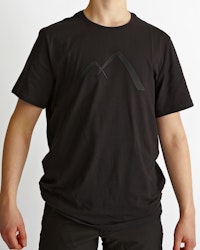 T-Shirt Logoprint Herr, Black