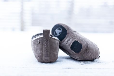 INNSBRUCK Fårskinnstofflor Ankelhöga Axelda, Grey
