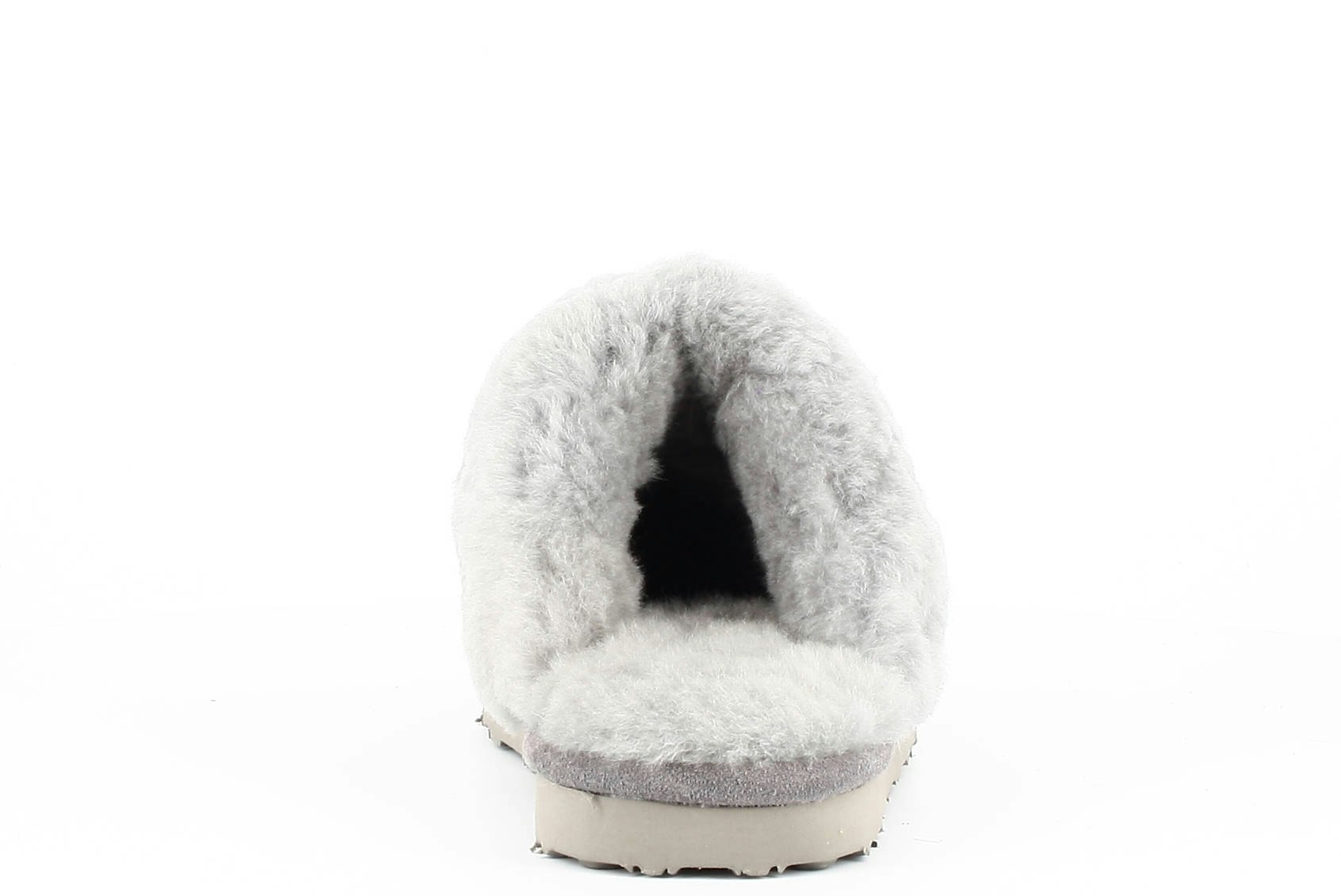 NANCY Fårskinn Slippers, Light Grey