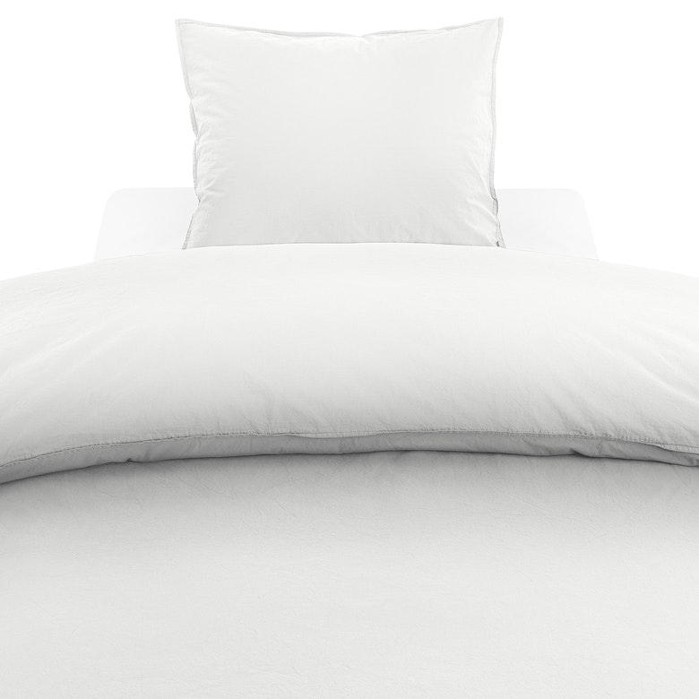 Påslakanset Washed Percale Vit