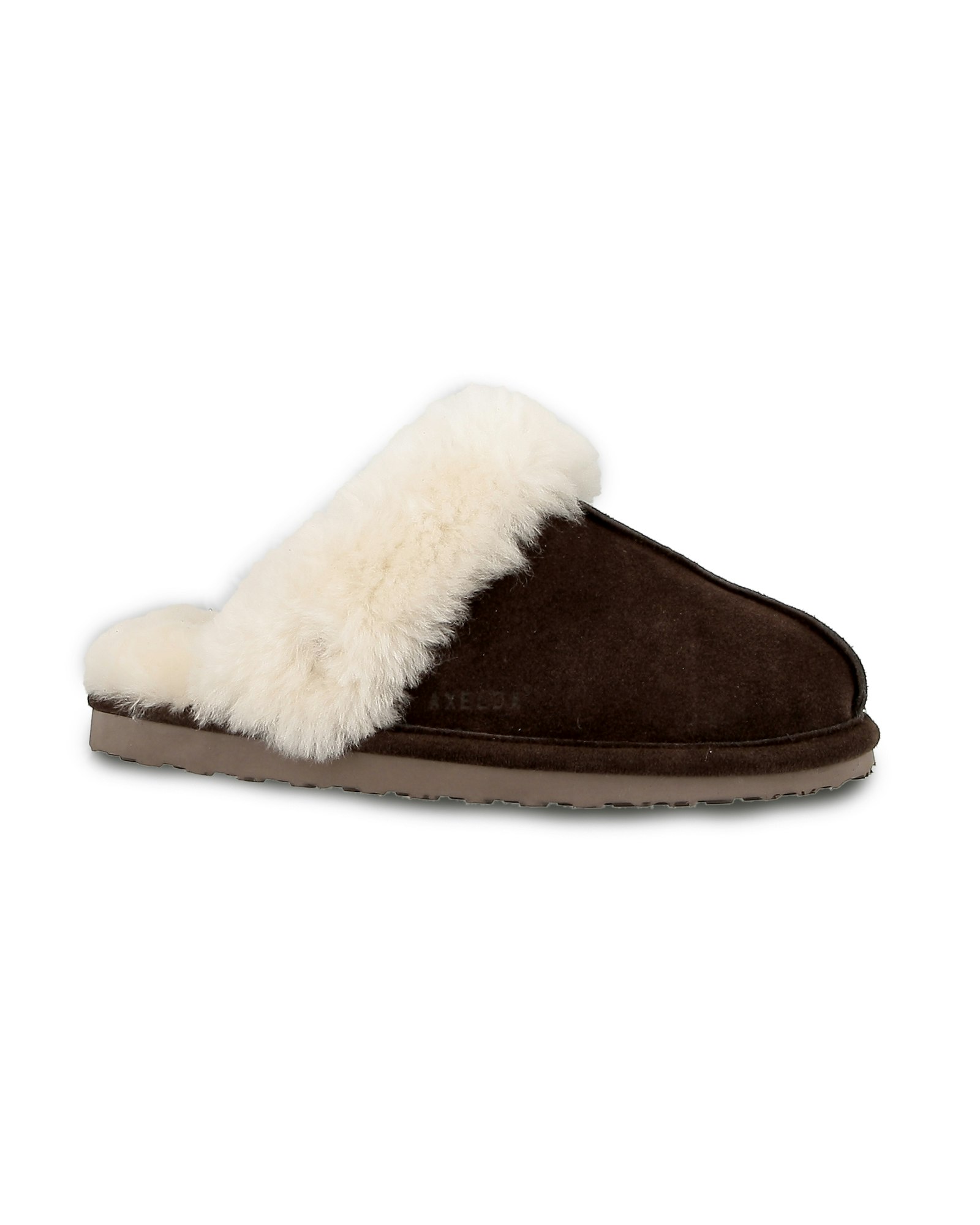 NANCY Fårskinn Slippers, Chocolate/Creme