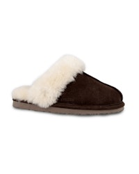 NANCY Fårskinn Slippers, Chocolate/Creme