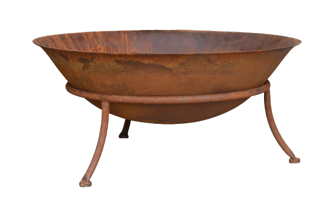 Eldskål på ben, Rost Ø47cm