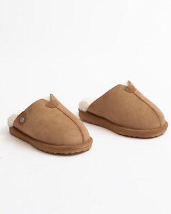 Fårskinnstofflor i Slippers, Chestnut