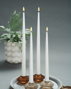 LED-Dinner Candles set of 2pcs, Shiny H:28cm