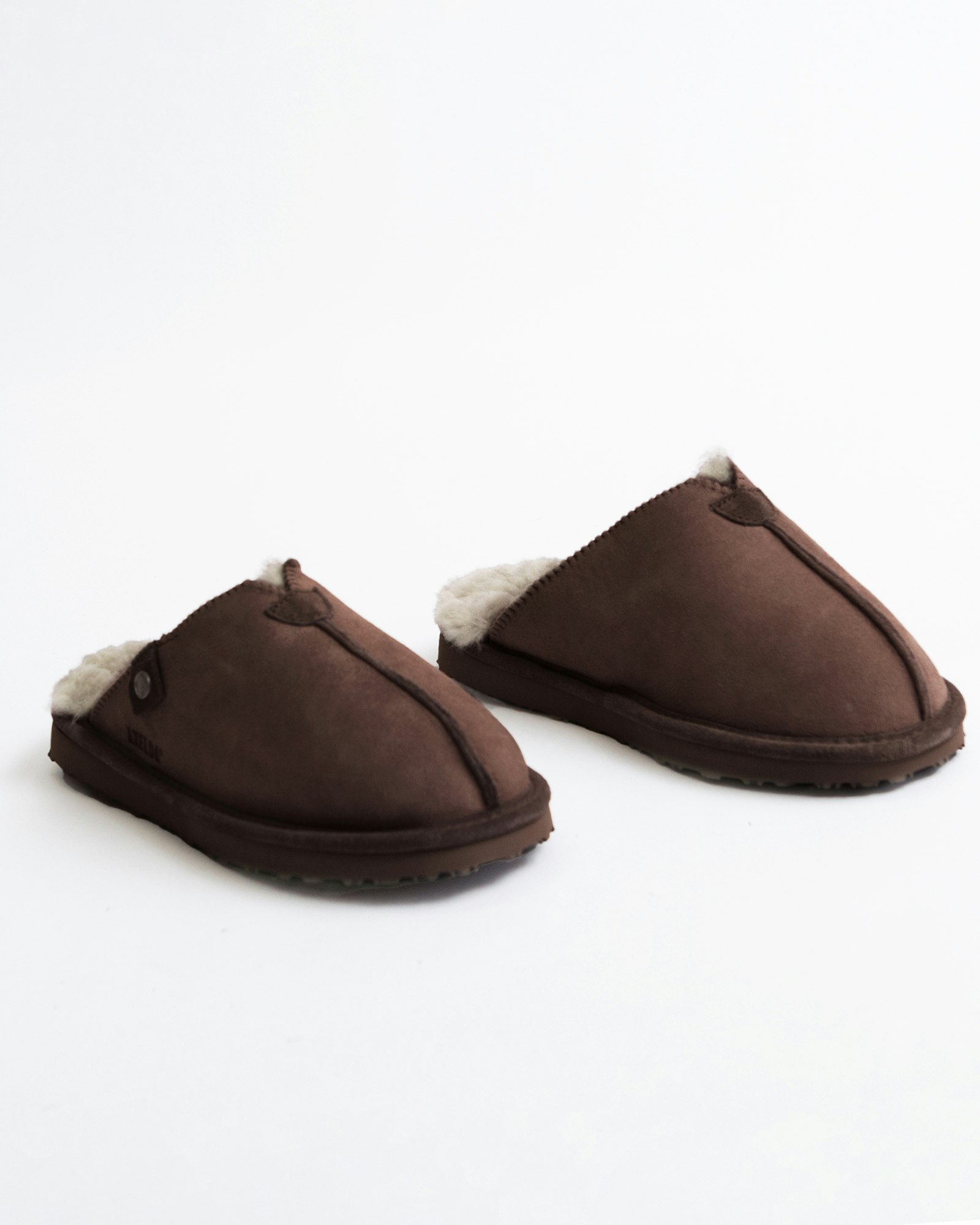 ÅBO Fårskinnstofflor från Axelda, Brown/Creme