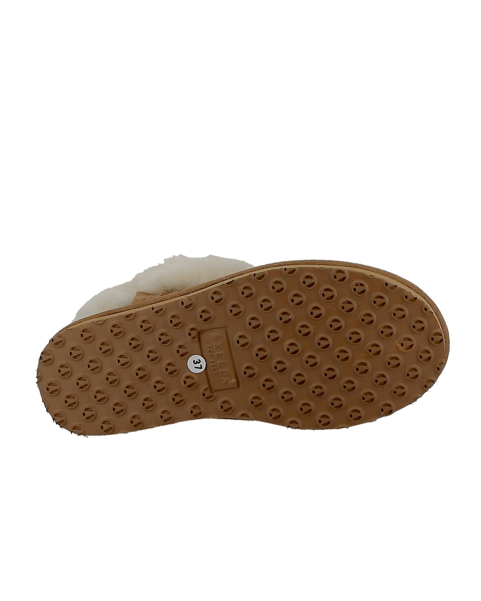 DOVRE Fårskinn Double-Faced Axelda, Chestnut/Creme