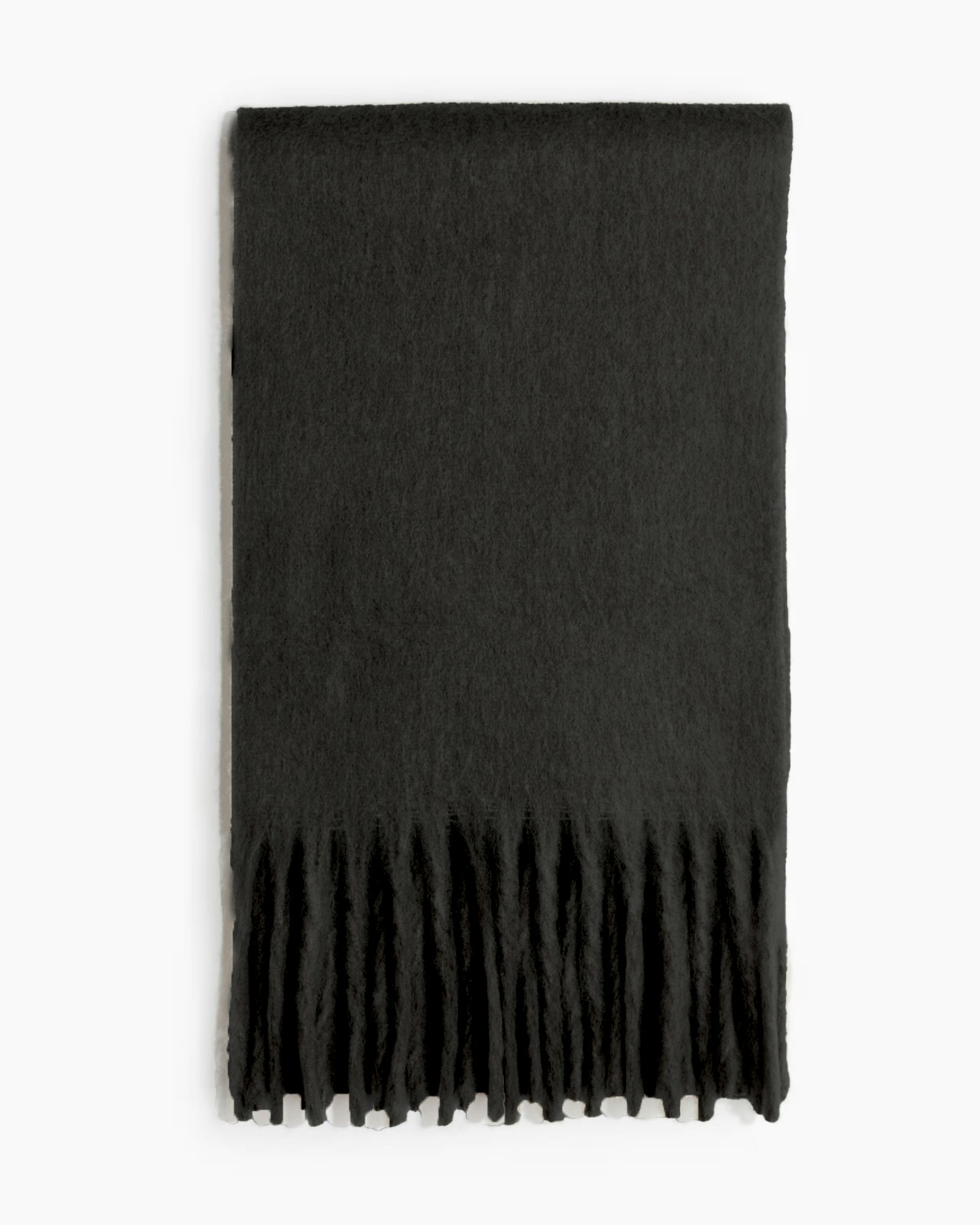 Softscarf m Fransar Oversized 41x250cm Black