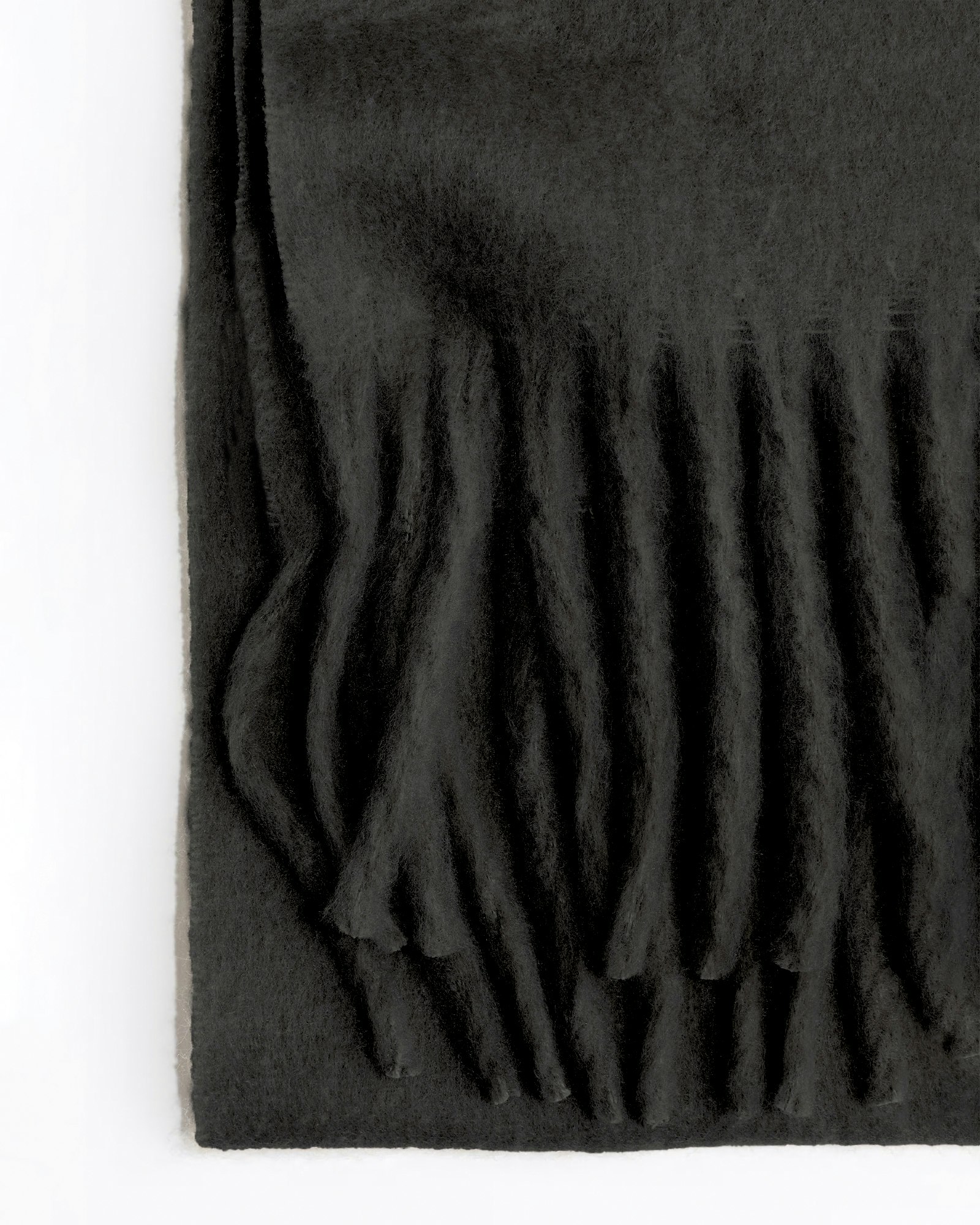Softscarf m Fransar Oversized 41x250cm Black