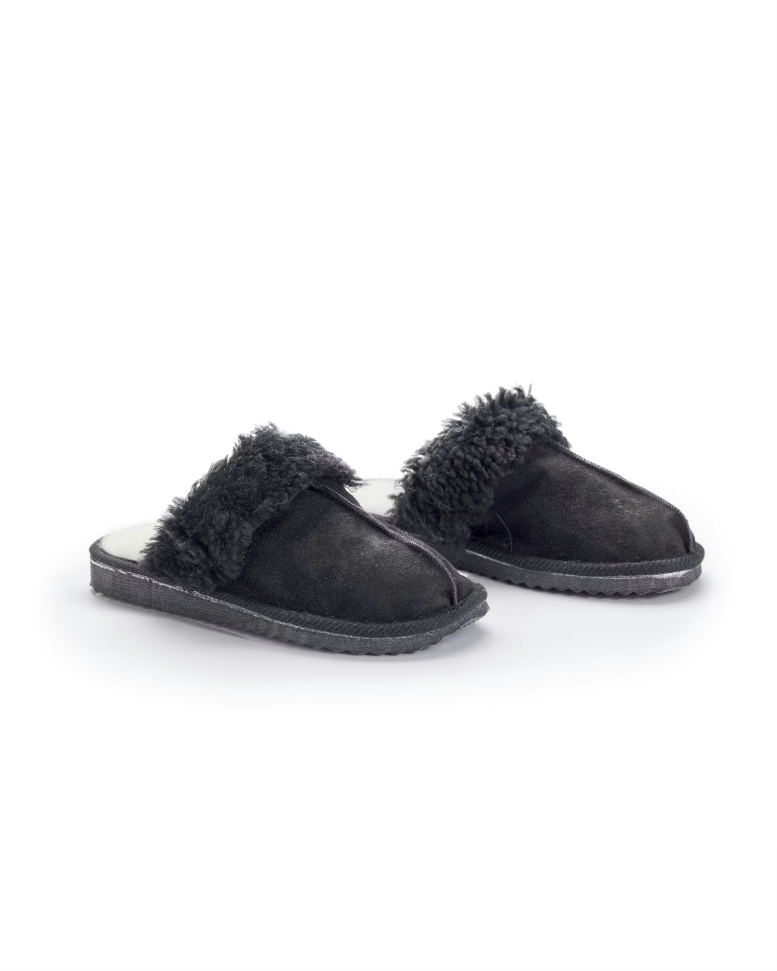 Fårskinn Slippers FJÄLL, Antracit
