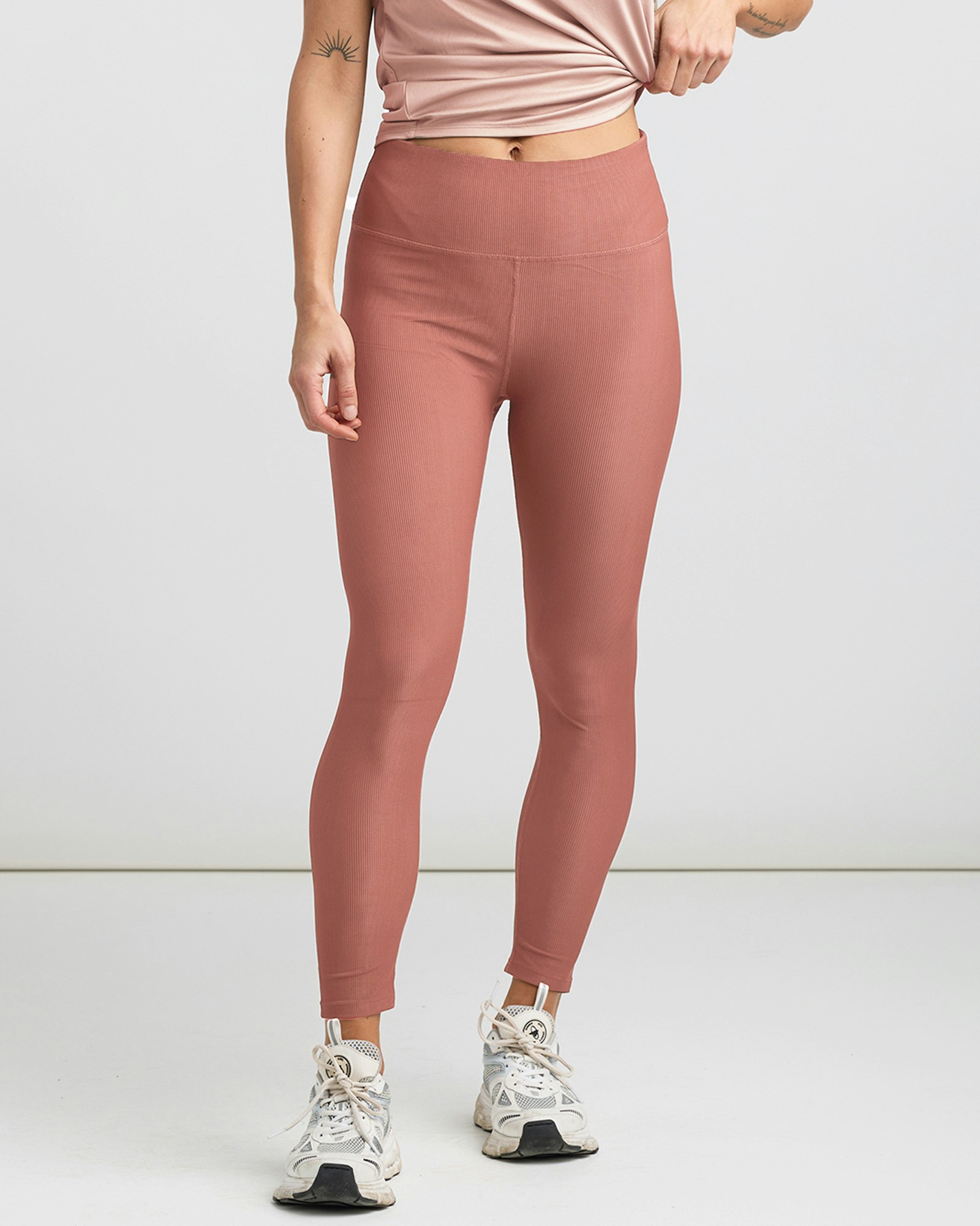 Ribbtights High Waist - Coral