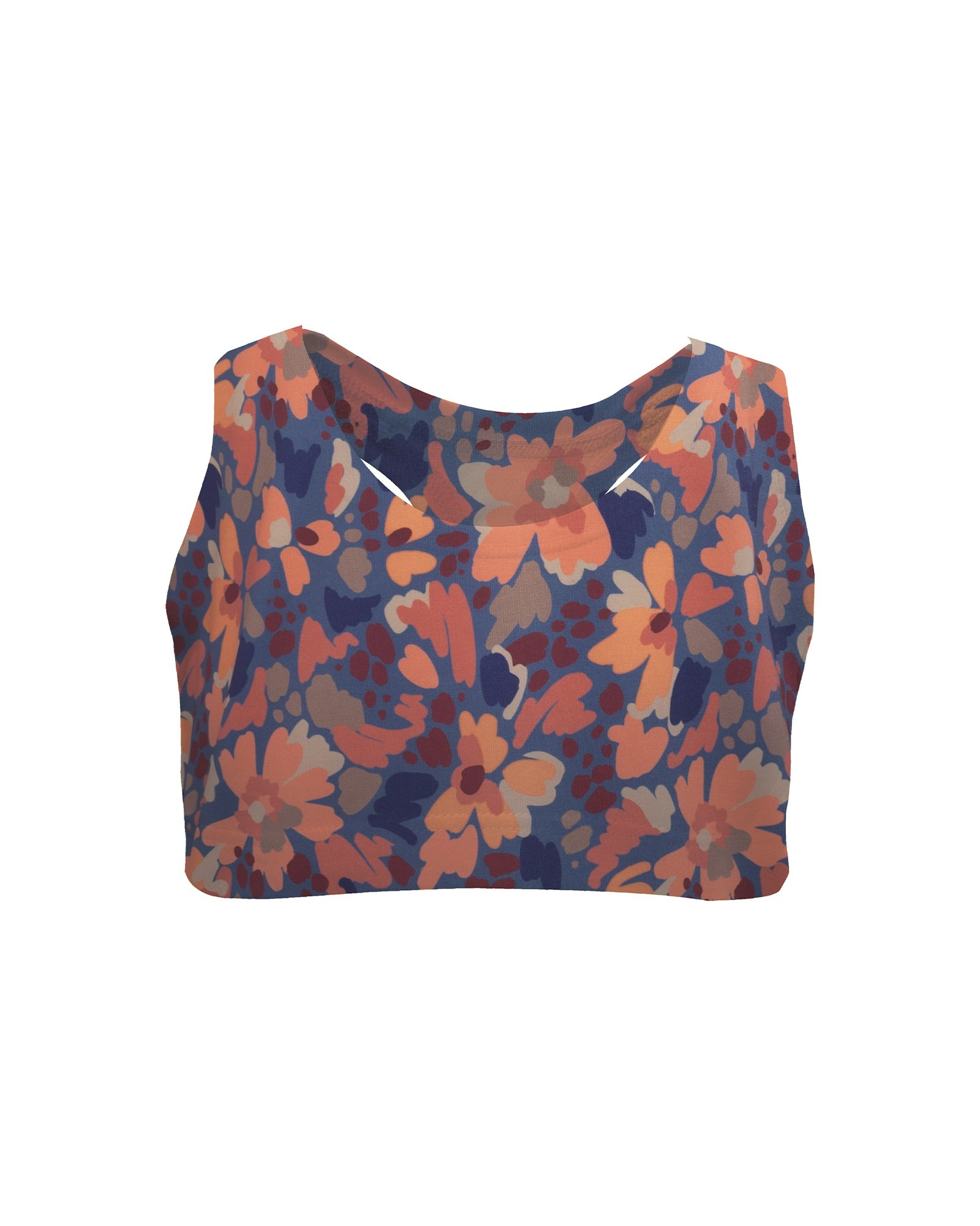 Sports Bra Aerobic, Teal Flow Comb