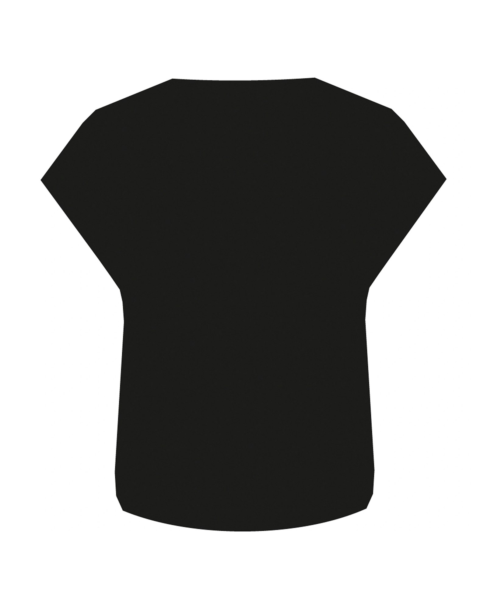 Träningstopp Dam Loose Fit, Black