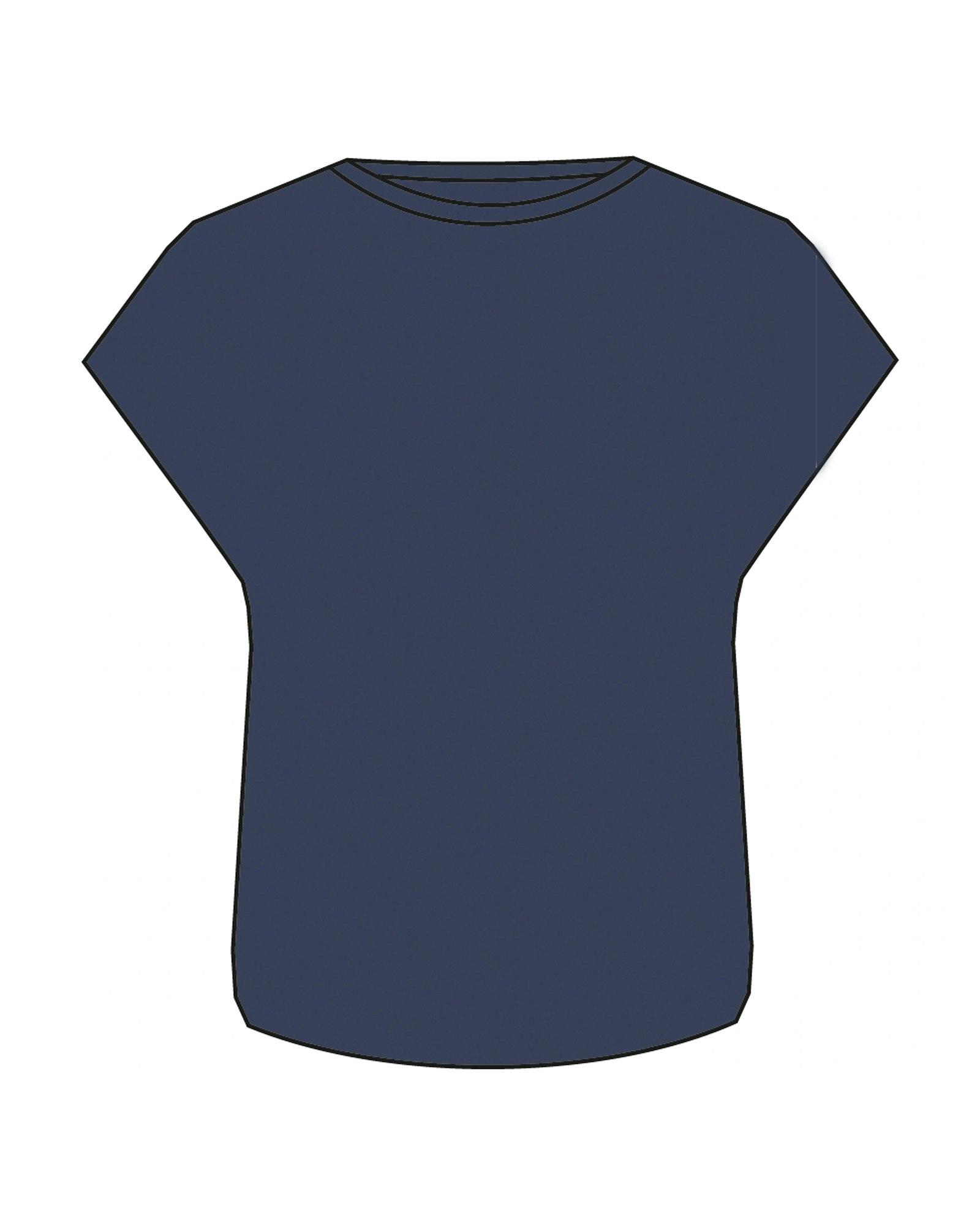 Träningstopp Dam Loose Fit, Blue