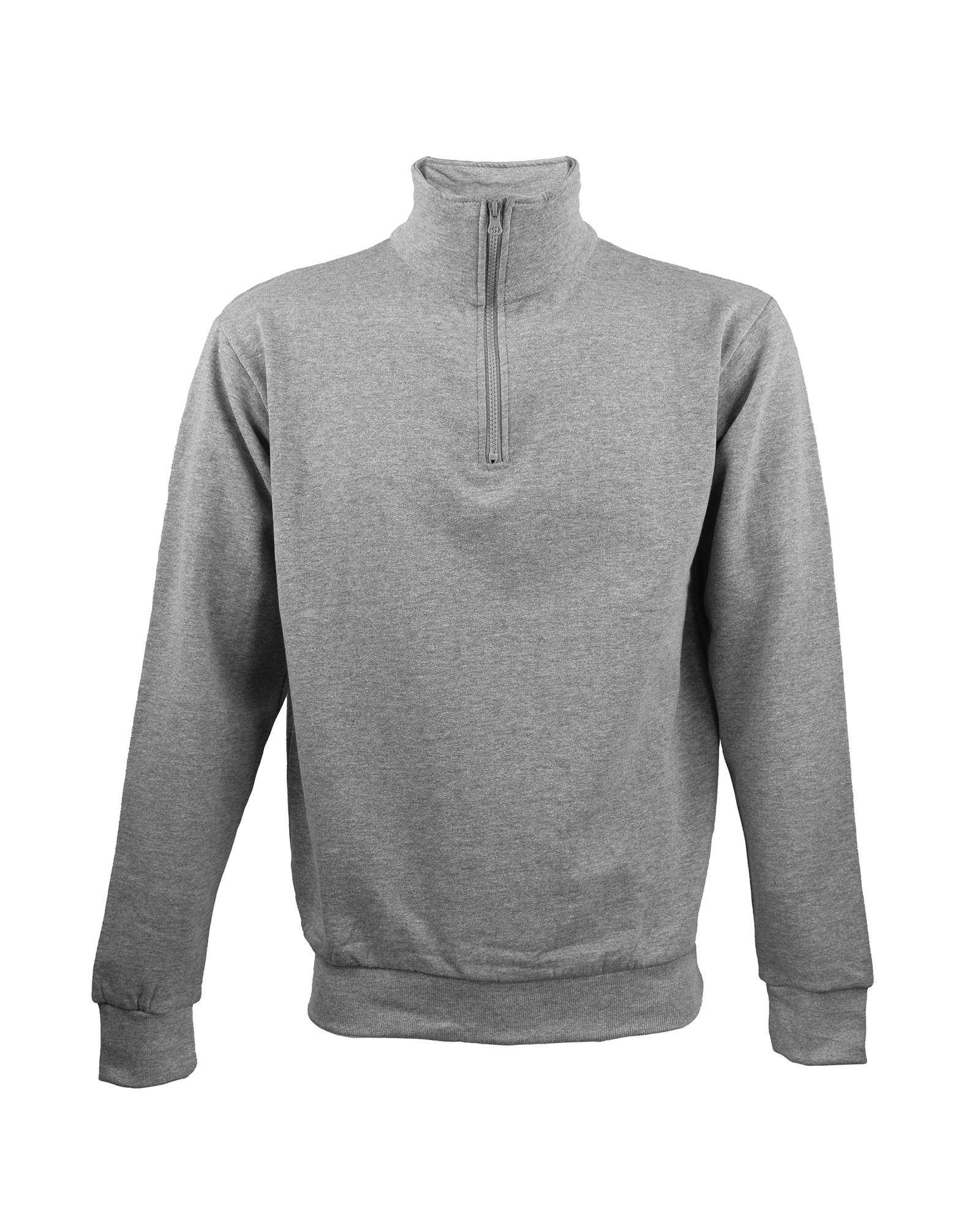 Tröja Halv-zip Herr Mel.Grey