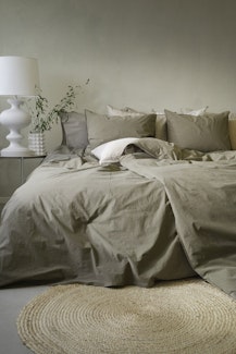 Påslakanset Waveless Percale - Grön
