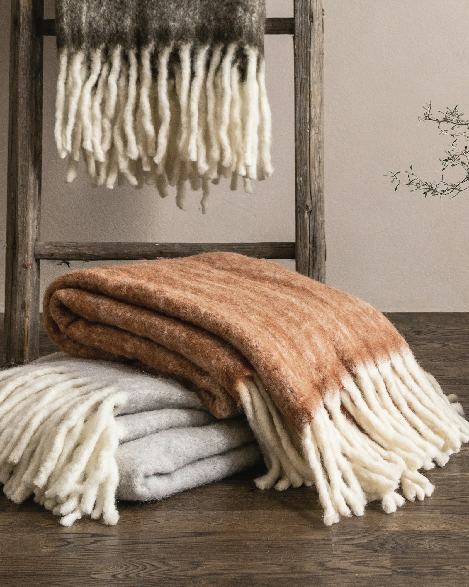 Ullpläd Camel B130xL170cm
