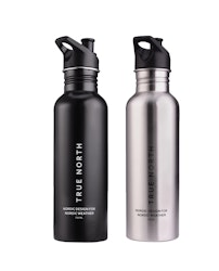 Vattenflaska 750ml, Svart eller Silver
