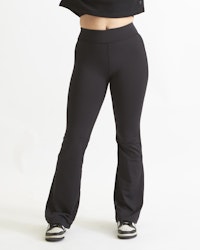 Stretch Flared Tights Dam – Svart