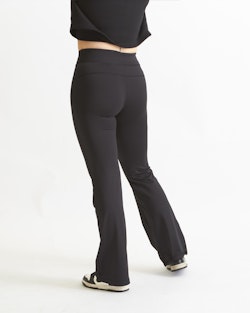 Stretch Flared Tights Dam – Svart