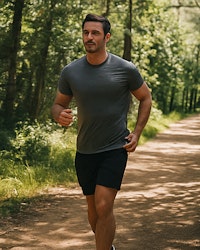 Stretchshort med 2 in One - Herr