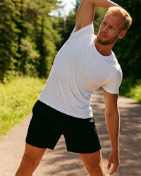 Stretchshort med 2 in One - Herr