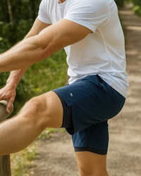 Power Workout Shorts 2-in-1 Herr – R. Blue | Oxide Sportswear