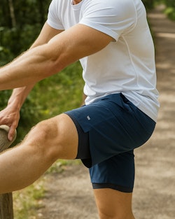 Power Workout Shorts 2-in-1 Herr – R. Blue | Oxide Sportswear