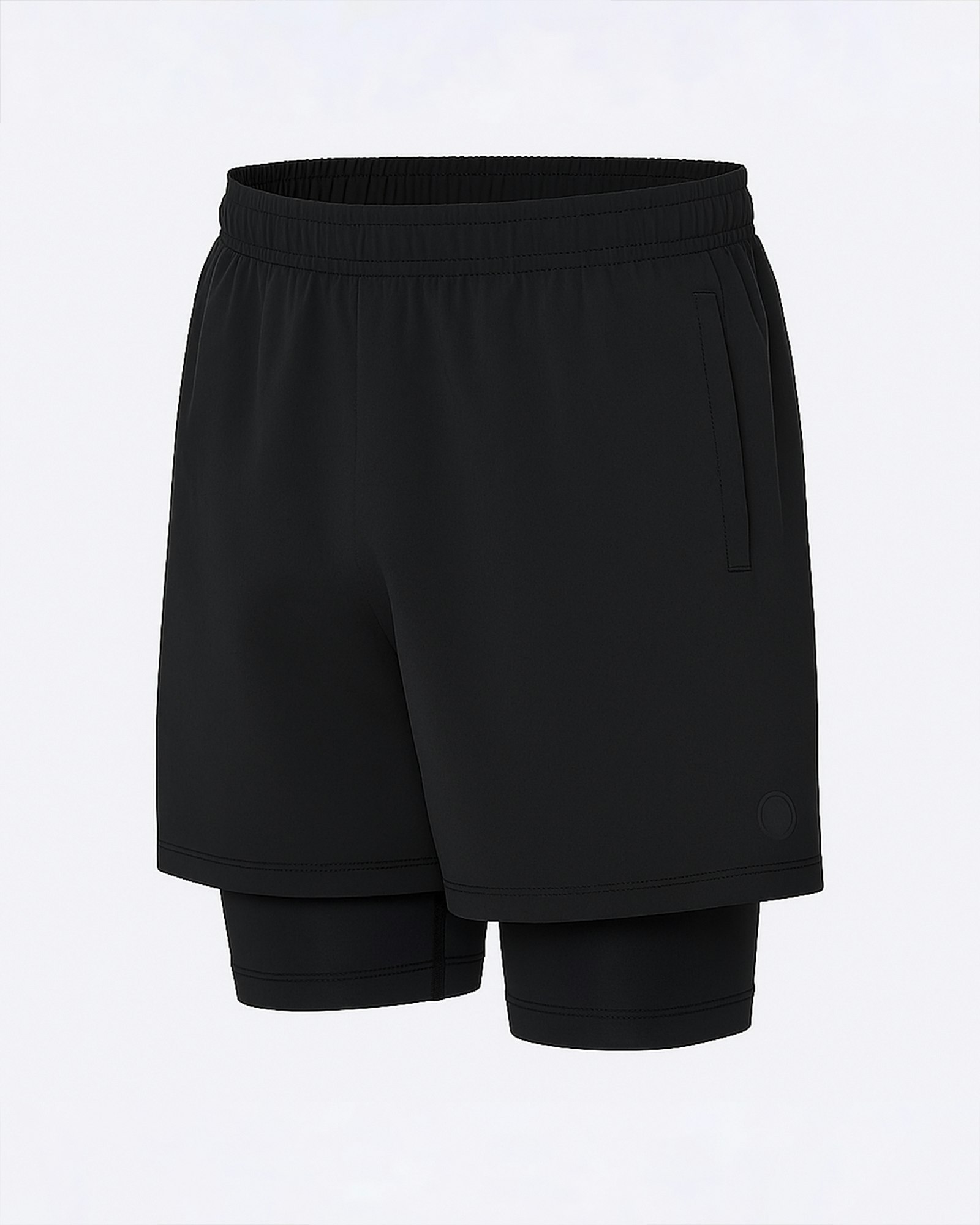 Stretchshort med 2 in One - Herr