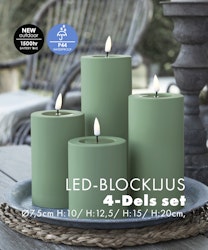 Utomhus LED-Ljuspaket Ø 7,5 Grön