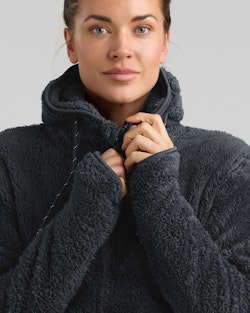 Softpile Hoodie Dam, Dk.Grey