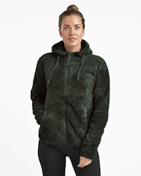 Softpile Hoodie Dam, Mörkgrön