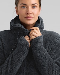 Softpile Hoodie Dam, Mörkgrå