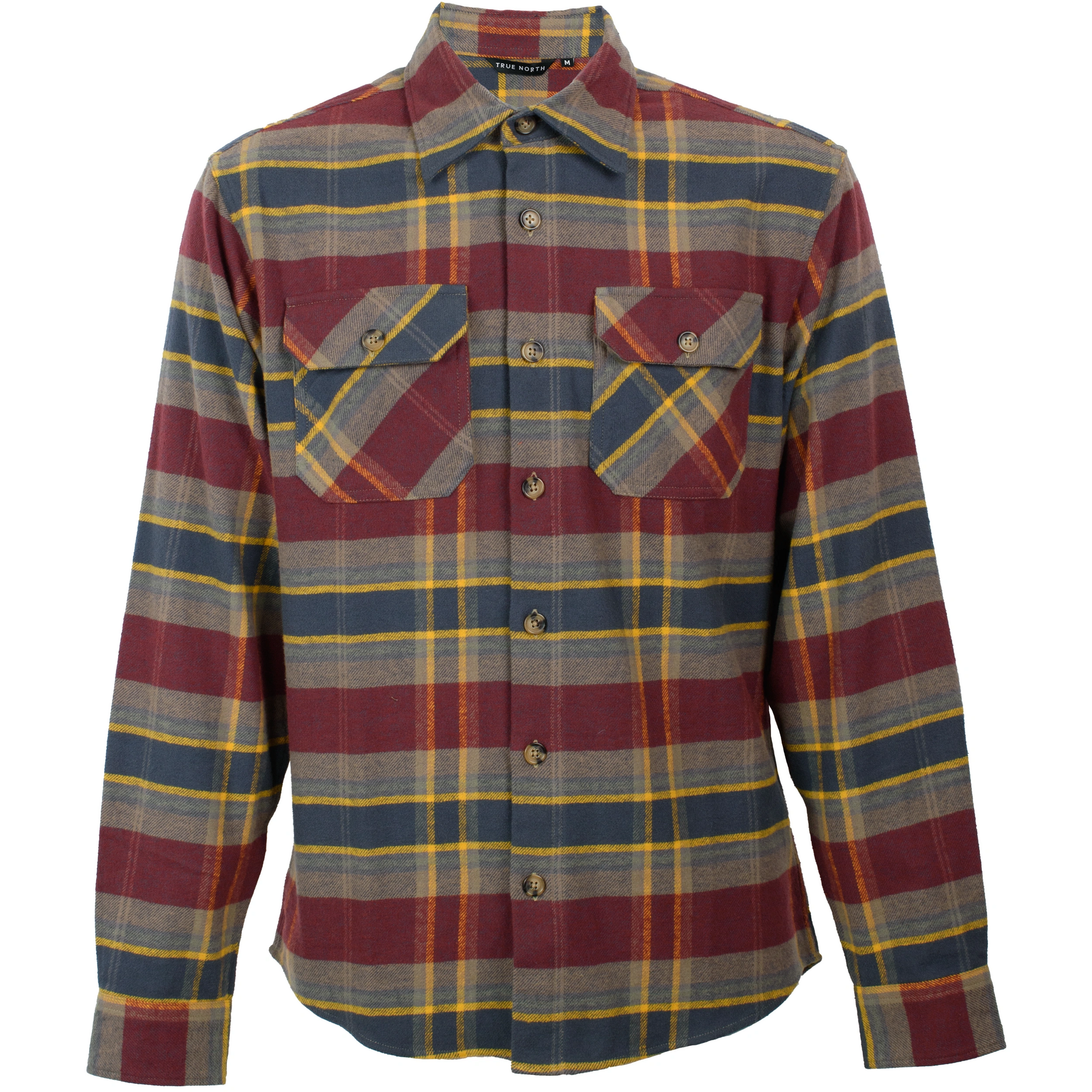 Flanellskjorta Herr, Marron-Comb