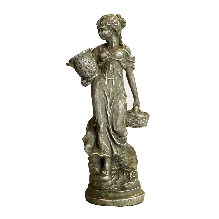 Staty Kvinna med Krukor