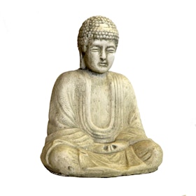 Betongfigur Sittande Budda