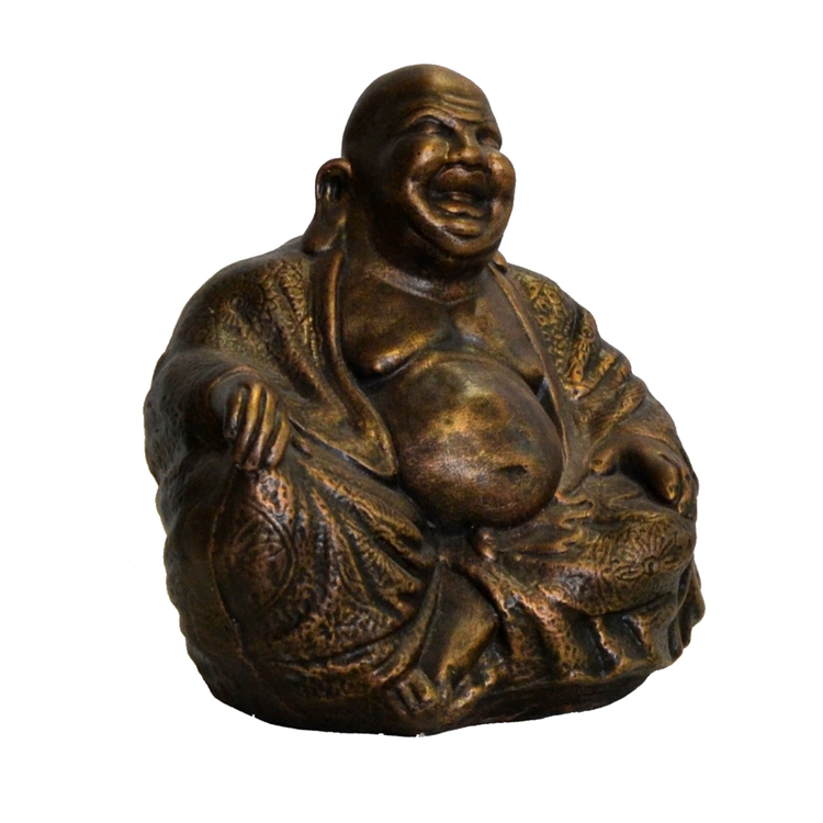 Trädgårdsfigur Sittande Budda Brons