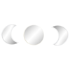 Spegel, SILVER MOON PHASES, 3-pack